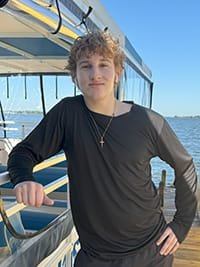 Landan, deck hand for Premier Adventures and Premier Boat Tours